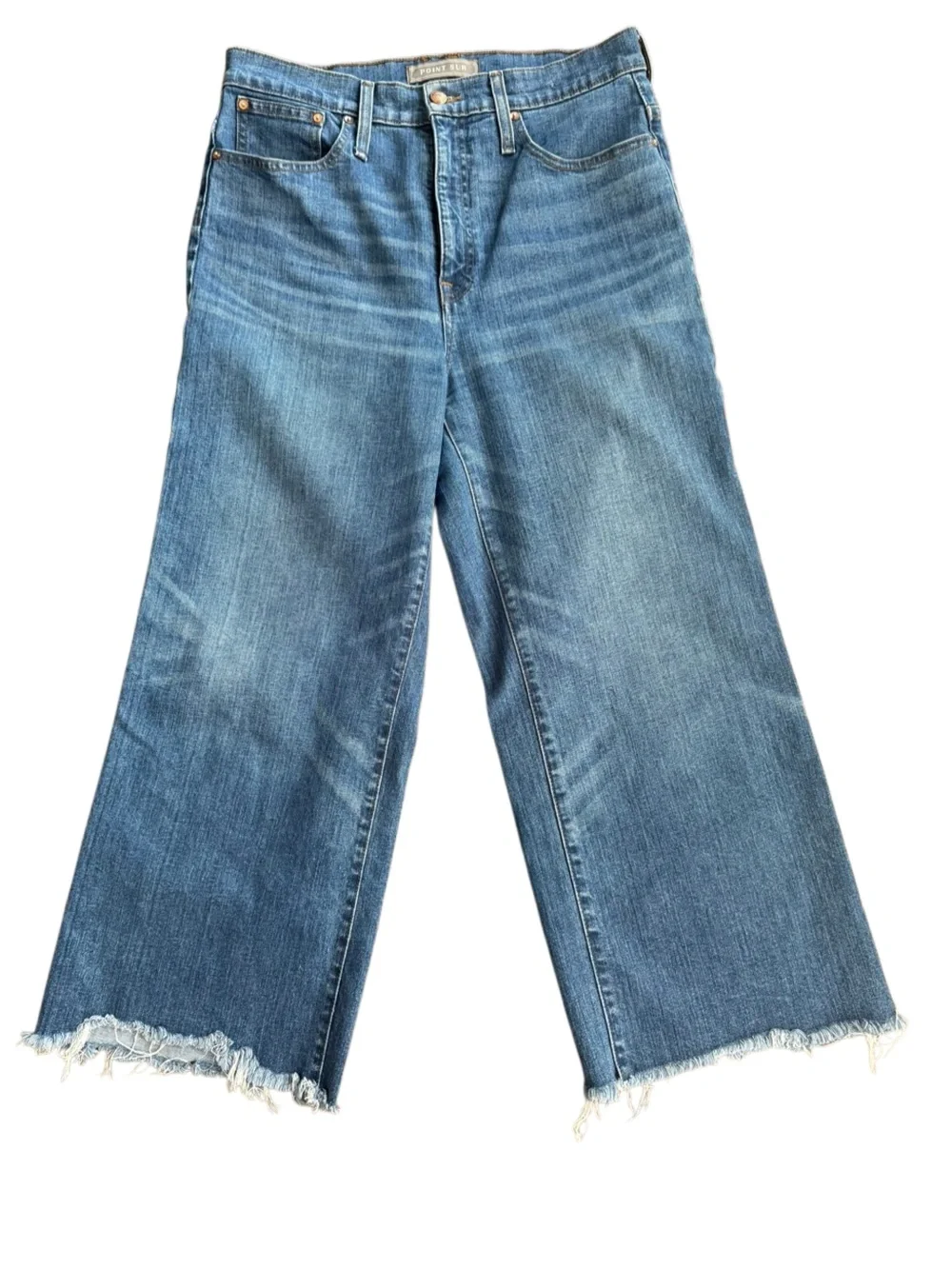 Point Sur J. Crew Wide Leg Crop Jean 30